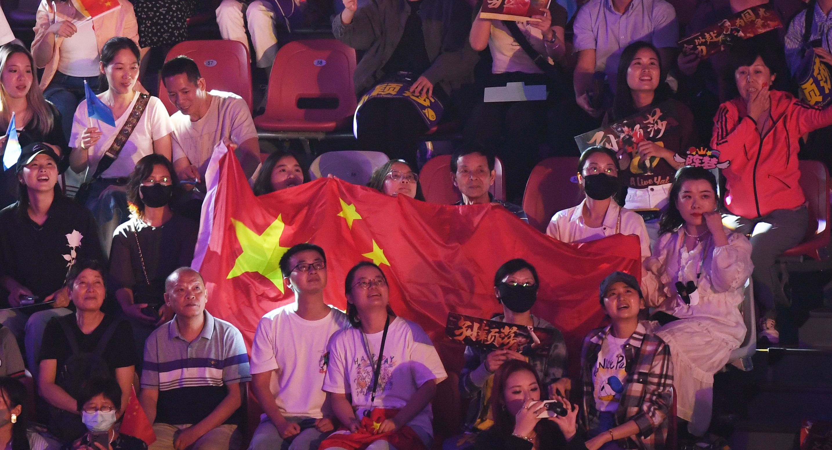 亚运会上的中国红