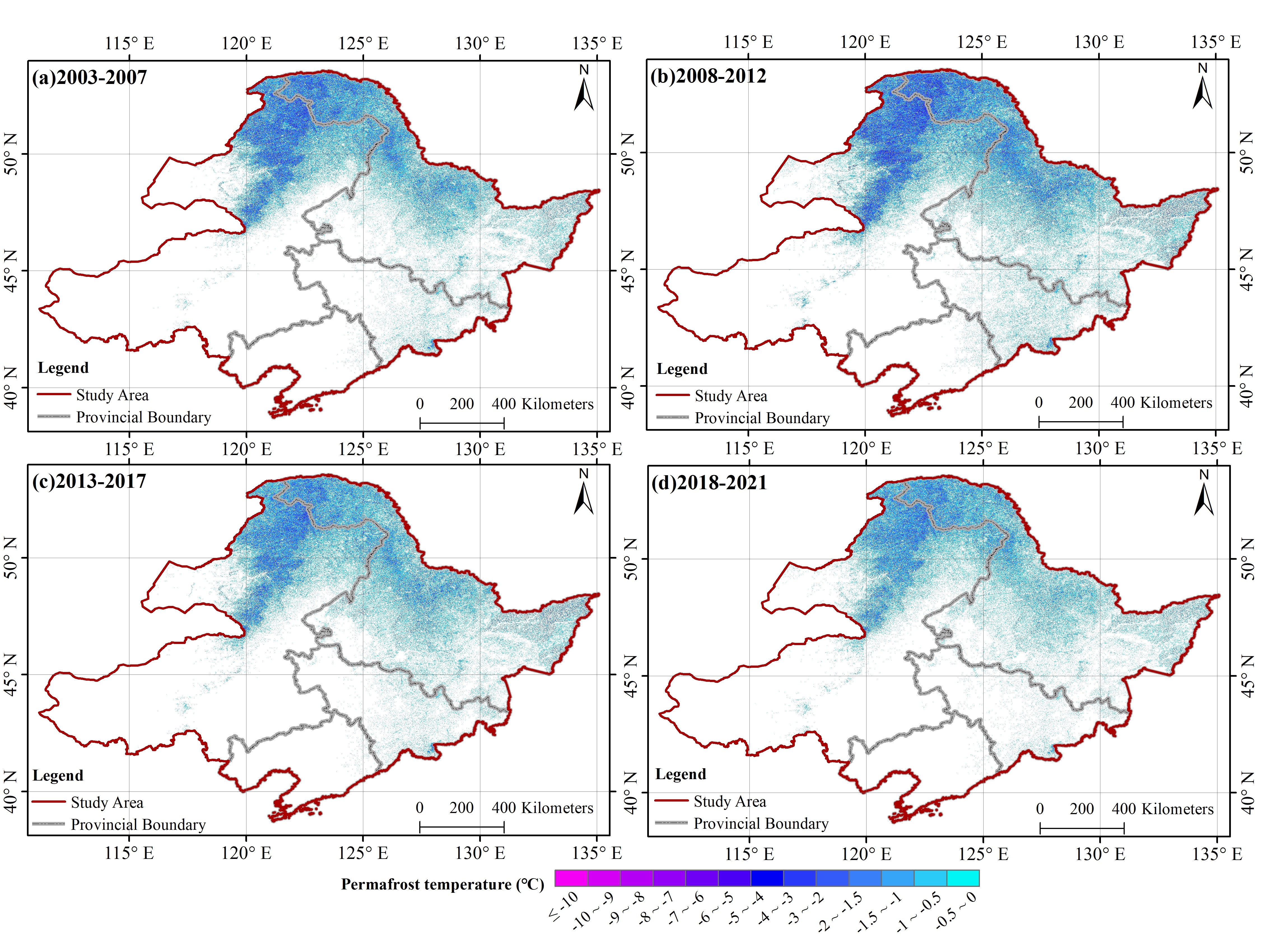 东北大尺度高分辨率多年冻土制图取得新突破